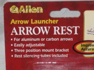 NEW Allen Arrow Launcher Arrow Rest Right Hand Aluminum /Carbon Prong 
