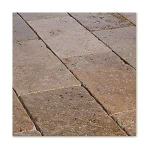  Travertine Pavers Turkish Noche / Tumbled / 6 in.x12 in.x1 