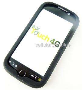 New T Mobile MyTouch 4G/HD Premium Black Gel Skin Case Cover+Screen 