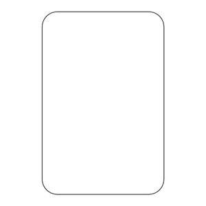   18 Vertical Rectangle 4mm Plastic Coroplast White Sign Blanks  