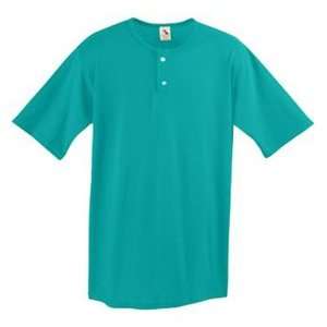  Augusta Youth Two Button Custom Baseball Jerseys TEAL YL 