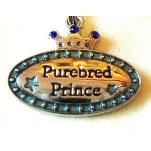  Purebred Prince Pet Collar Charm Tag Lines By Ganz 