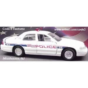  CODE 3 MIDDLETOWN, NJ POLICE DECALS   1/43 ONLY