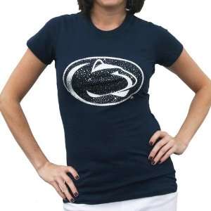 Penn State Nittany Lions Ladies Navy Blue Krista Premium T shirt 