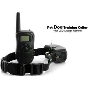  pet dog training collar with lcd display remote 300m range 
