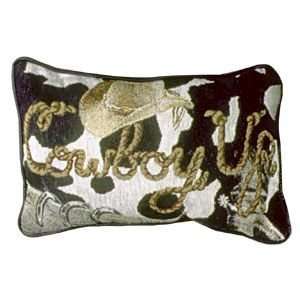  TAPESTRY WORD PILLOW SIMPLY HOME COWBOY UP