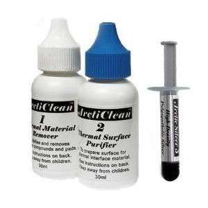 Arctic Silver 5 Thermal Compound 3.5 Grams with ArctiClean 60 ML Kit 