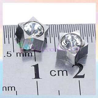   Style Unisex Magnet Magnetic Star Ear Stud Clip On Earring No Piercing