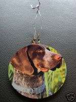 GERMAN SHORT HAIRED POINTER CHRISTMAS TREE ORNAMENT  