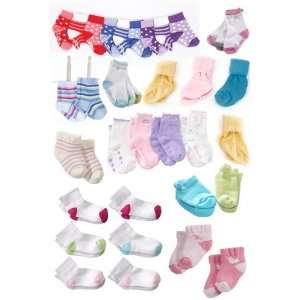 Club Pack   25 Pairs of Multi Color Baby Socks 0 36 Months  