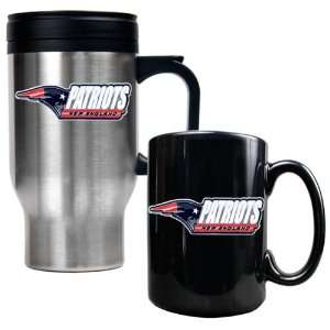 New England Patriots Travel Mug & Ceramic Mug set  Sports 
