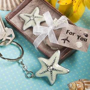  Starfish design key chain favors