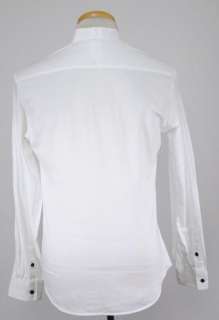 Authentic $350 CNC Costume National Collarless Shirt US S EU 48 