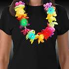 2x LED Flower Light Up Lei Hawaiian Party Beach Rave Burning Costume 