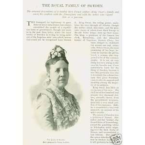  1895 Royal Family Sweden Queen Olga King Oscar Everything 