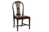 Hepplewhite Style Solid Mahogany Hall Side Dining Chair  