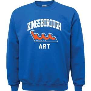 Kingsborough Community College Wave Royal Blue Youth Art Arch Crewneck 