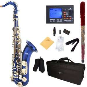   Saxophone with Tuner, Case, Mouthpiece, 10 Reeds and More Musical