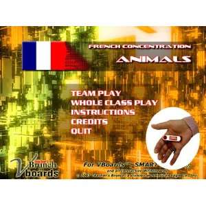  French Concentration Game Animals on Flash Drive 