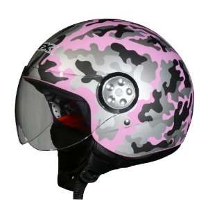 AFX Street Helmet / FX 42A Adult Open Face / Flat Pink Camo / Xs / Pt 