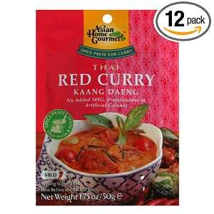 Asian Home Gourmet Thai Red Curry Mix, 1.75 Ounce Pouch (Pack of 12)
