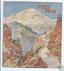 1940 Colorado Springs Manitou Pikes Peak Travel Booklet  
