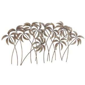   Grove of Tropical Palm Trees Hanging Metal Wall Art