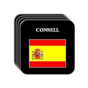  Spain [Espana]   CONSELL Set of 4 Mini Mousepad Coasters 