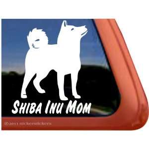  Shiba Inu Mom ~ High Quality Vinyl Dog Window Decal 