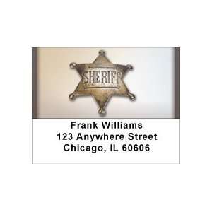  Sheriff Badge Address Labels