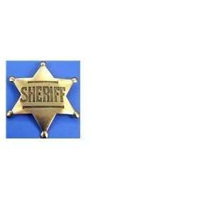  Wild West Gold Tin Sheriff Badge 