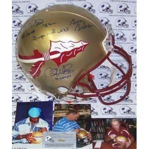  Bobby Bowden & Peter Warrick Hand Signed Florida State 