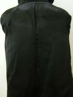Faux CURLY PERSIAN LAMB FUR Coat Jacket Black M 7 8 Elegant Vintage 