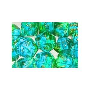  Chessex RPG Dice Sets Translucent Green Teal/Gold Gemini 
