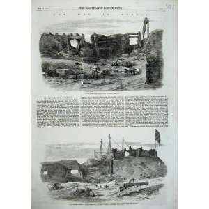   1857 War Persia Centre Fort Mohammerah Canon Gun Art
