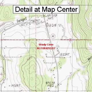   Topographic Quadrangle Map   Shady Cove, Oregon (Folded/Waterproof