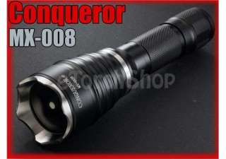 Conqueror MX 008 Cree LED Recoil Flashlight UltraFire  