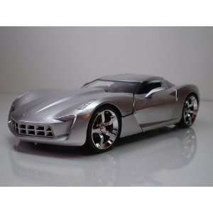   Jada Toys 118 2009 Corvette Stingray Concept   Silver Toys & Games