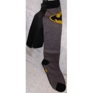  DC Comics BATMAN Logo Licensed Knee High Socks w/ Cape 