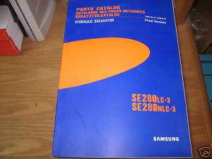 Samsung SE280LC 3 SE280NLC 3 Excavator Parts Catalog  
