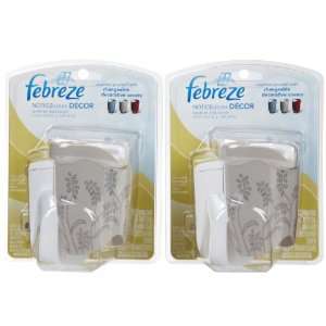 Febreze Noticeables Decor Warmer and CoverGrey,  2 pack