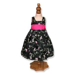  Black Floral Party Dress, Fits 18 American Girl Dolls 