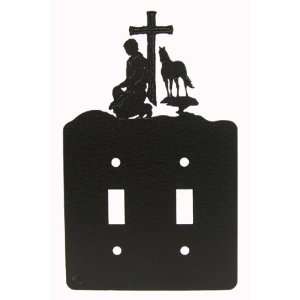  Cowboy PRAYER Double Light Switch Plate Cover