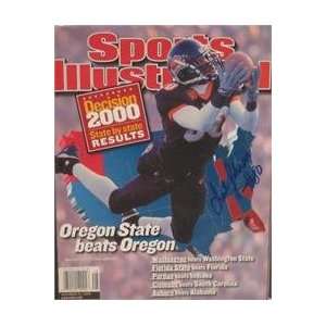 Chad Johnson autographed Sports Illustrated Magazine (Oregon State)
