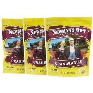 Newmans Own Organics Cranberries, Pouches, 4 oz, 3 pk  