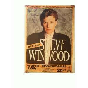  Steve Winwood Concert Tour Poster 1983 