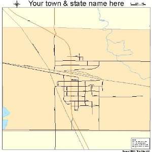  Street & Road Map of Wolsey, South Dakota SD   Printed 