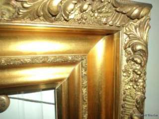 ANTIQUE Victorian Gesso & Gilt Irridescent Picture Frame 9 1/4 x 9 1/2 