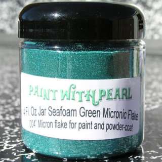 Our 4 Fl. Oz. bottle of these great Seafoam Green flakes is about 