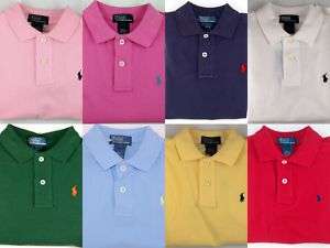   LAUREN Short Sleeve Polo Cotton Top Shirt Size 2T Various Colors